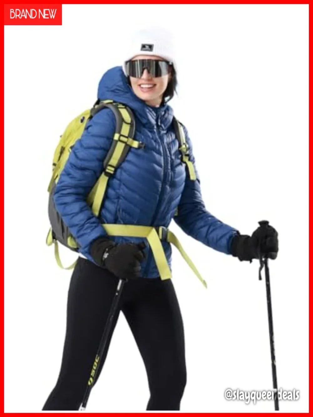 Women's Lightweight Packable Down Puffer Coat with Hood and Chest Pocket